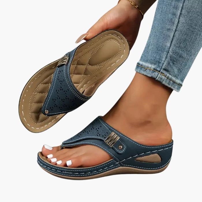 Women's Orthopedic Sandals with Contoured Footbed and Wedge Sole 1