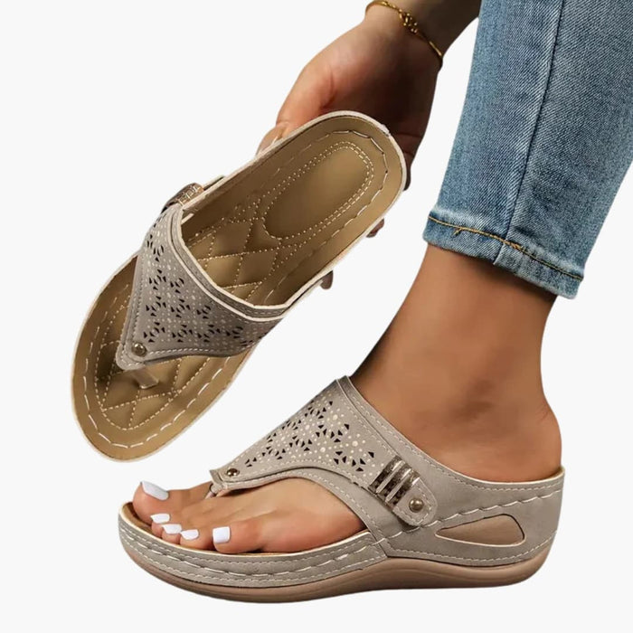Women's Orthopedic Sandals with Contoured Footbed and Wedge Sole 3