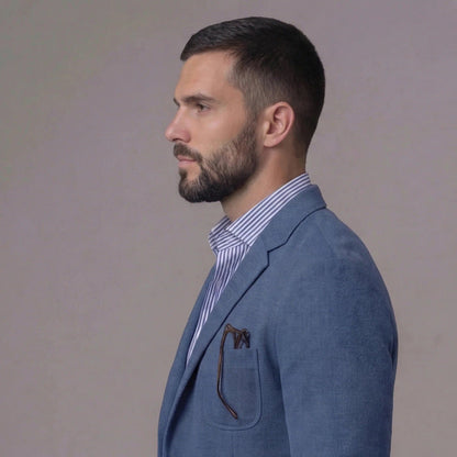 LINEN BLAZER JACKET FOR MEN 4