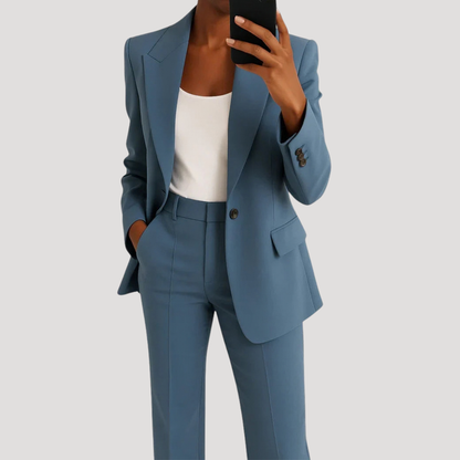 Women’s Smart Tailored Two-Piece Suit Set 0