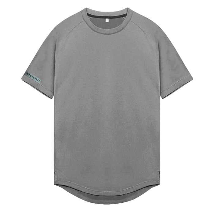 Gray t-shirt on a white background