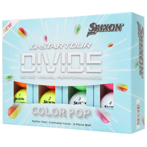 Srixon Q-Star Tour Divide Colour Pop Golf Balls