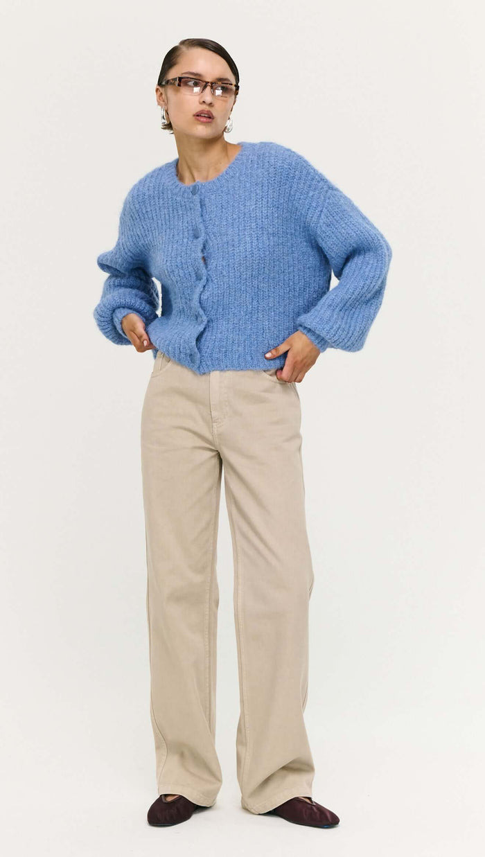 STAPLE THE LABEL - ELOWEN CARDIGAN - Steel Blue