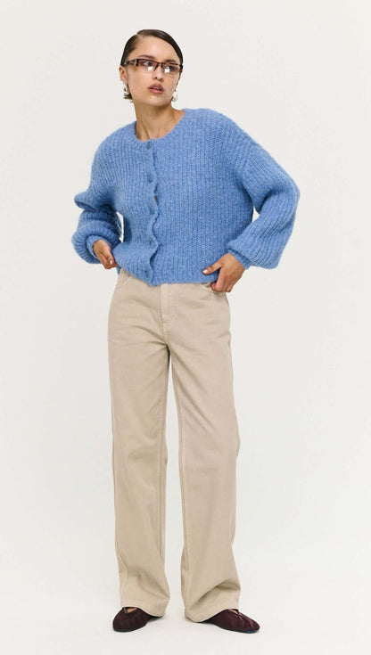 STAPLE THE LABEL - ELOWEN CARDIGAN - Steel Blue