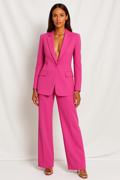 Tara Blazer Set for Women | Tailored Blazer & Wide-Leg Trousers 4