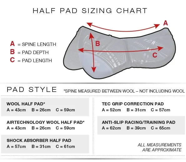 Tech Grip Pro Anti-Slip Correction Saddle Pad