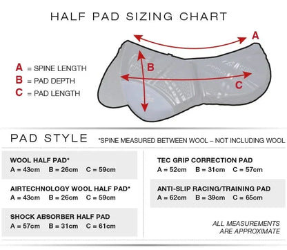 Tech Grip Pro Anti-Slip Correction Saddle Pad