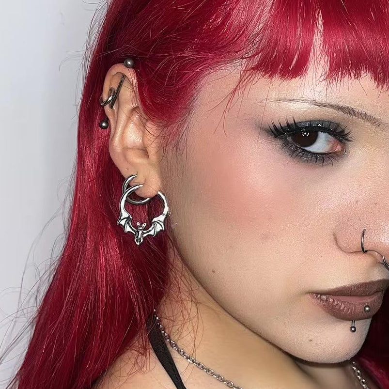 GOTHIC BAT EARRINGS