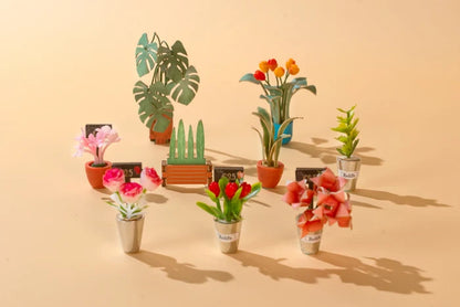 TGB09 Diy Book Nook Kit: Floral Corner with Dust Cover