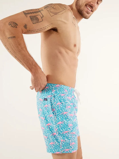 The Domingos Are For Flamingos 7" (Lined Classic Swim Trunk) - Image 3 - Chubbies Shorts