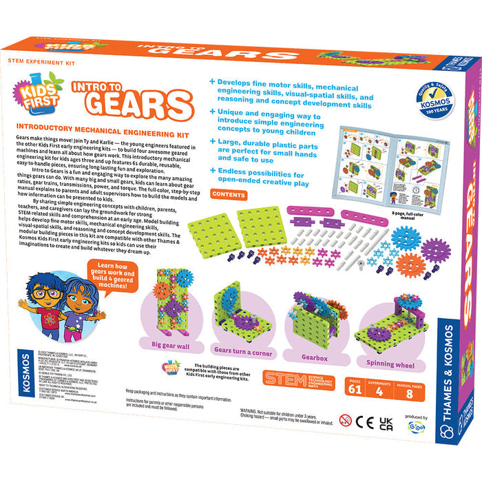 THK-567018	Kids First Intro to Gears STEM Experiment Kit