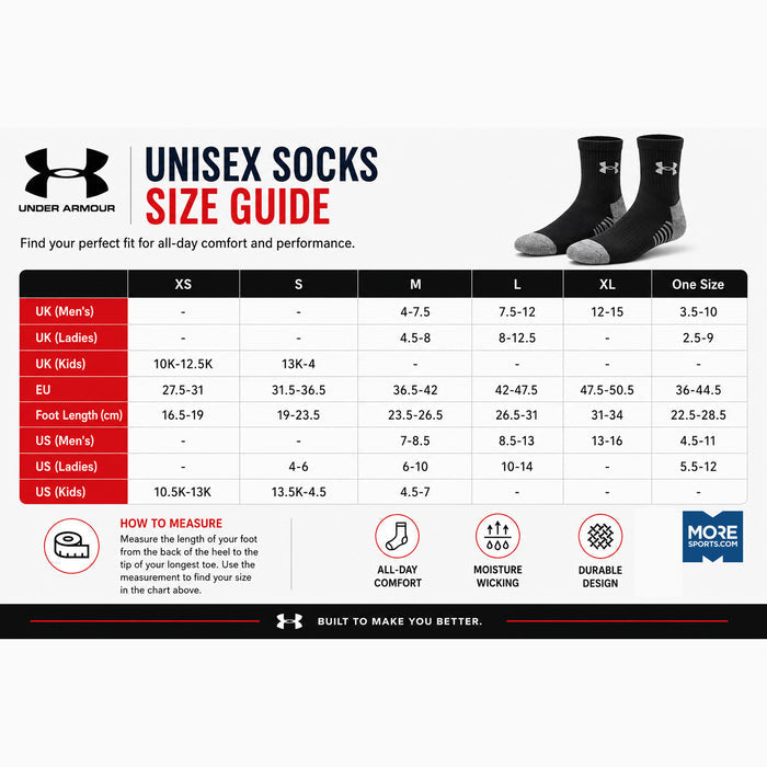 Under Armour Performance Tech No-Show Socks (6 Pairs)