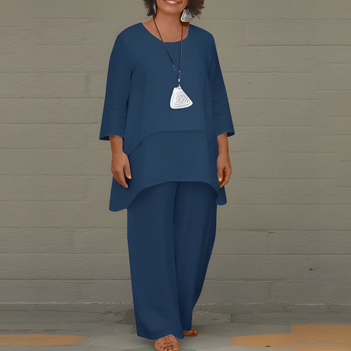 Liora Women's Outfit | Breathable Linen Two-Piece Set 0