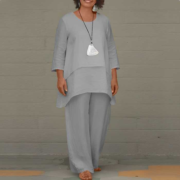 Liora Women's Outfit | Breathable Linen Two-Piece Set 2