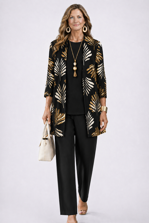 Daria 3-Piece Set | Relaxed Fit, Lightweight Fabric, Botanical Print 0