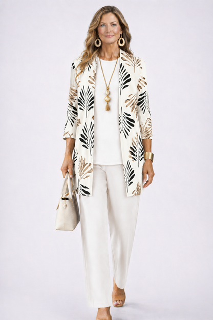 Breezy 3-Piece Set | Relaxed Fit, Lightweight, Printed Trousers 0