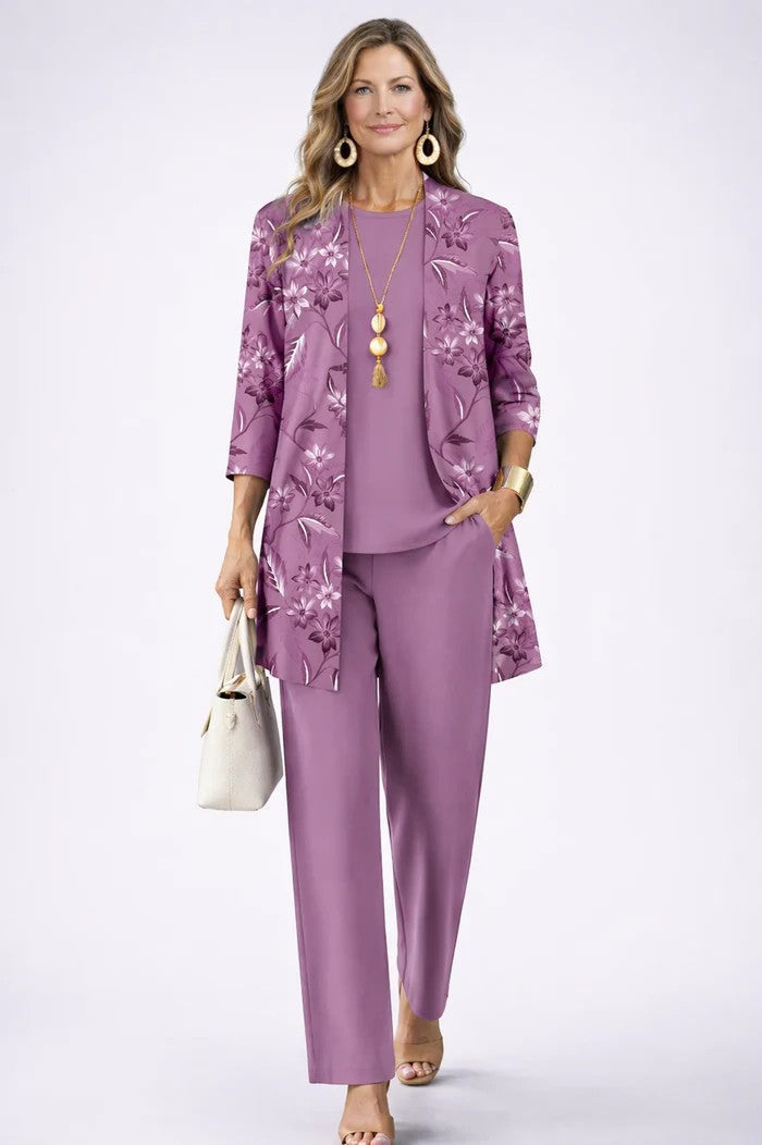 Breezy 3-Piece Set | Relaxed Fit, Lightweight, Printed Trousers 4