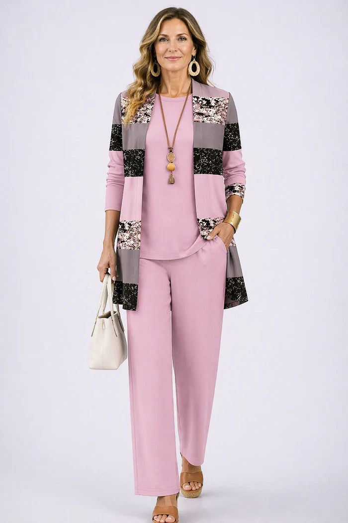 Breezy 3-Piece Set | Relaxed Fit, Lightweight, Printed Trousers 5