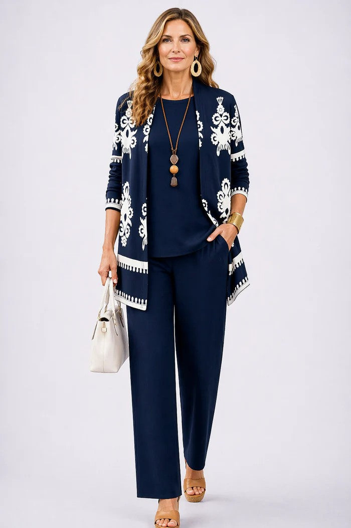 Breezy 3-Piece Set | Relaxed Fit, Lightweight, Printed Trousers 7