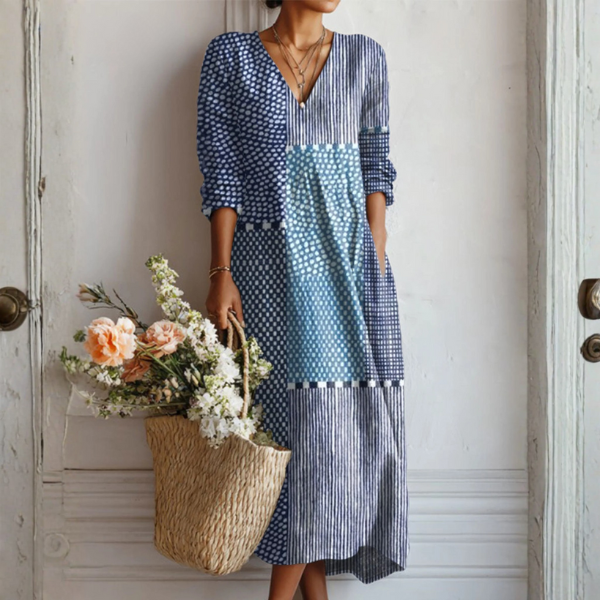 Ava™ - Retro Linen Dress 0