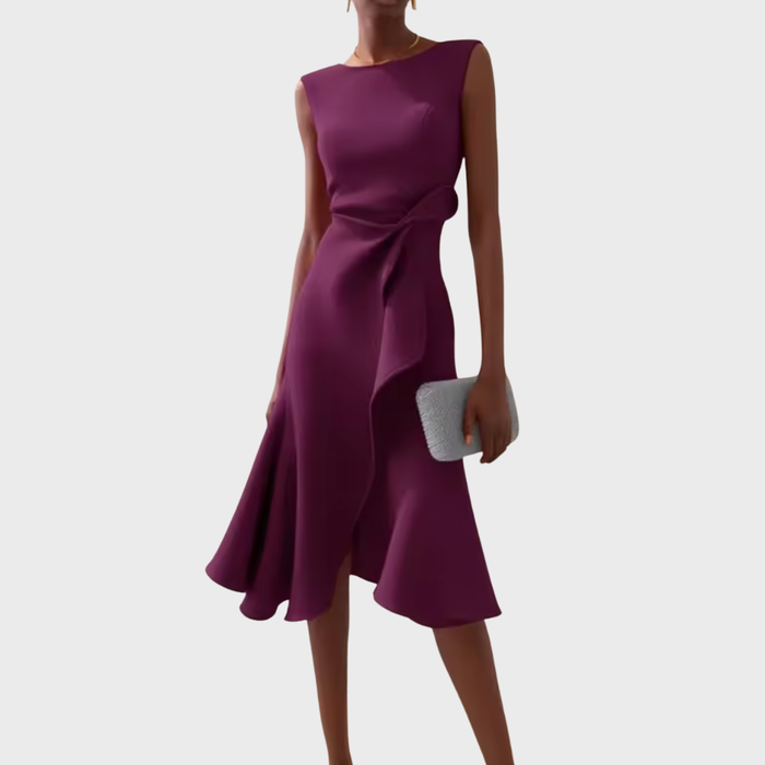 Women's Sleeveless Wrap Midi Dress 6