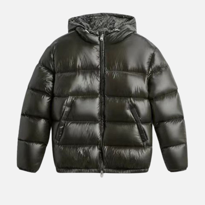 Women’s Black Puffer Jacket – Warm Winter Short Down Coat