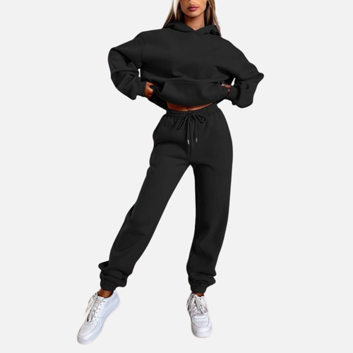 Women’s Casual Hoodie Jogger Set – Cozy Two-Piece Tracksuit
