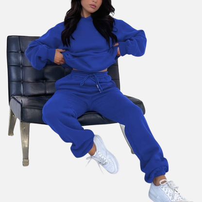 Women’s Casual Hoodie Jogger Set – Cozy Two-Piece Tracksuit
