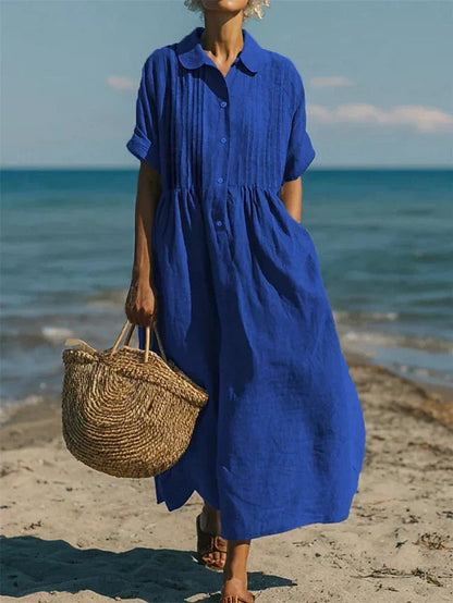 Alice | Cotton Button Shirt Dress 2