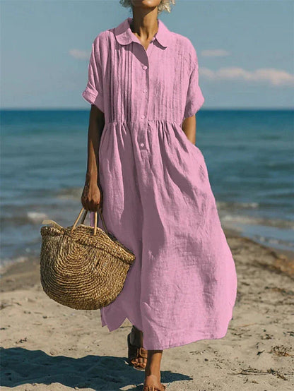 Alice | Cotton Button Shirt Dress 3