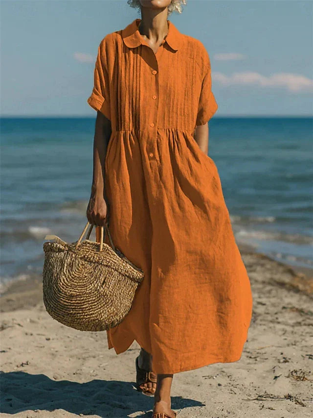 Alice | Cotton Button Shirt Dress 4