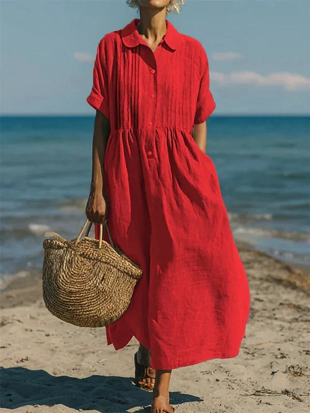 Alice | Cotton Button Shirt Dress 5
