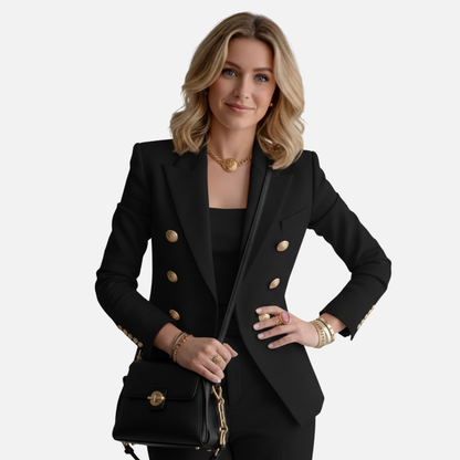 Women's Elegant Double-Breasted Blazer
