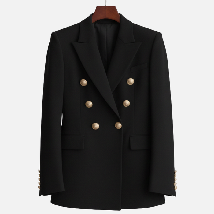 Women's Elegant Double-Breasted Blazer