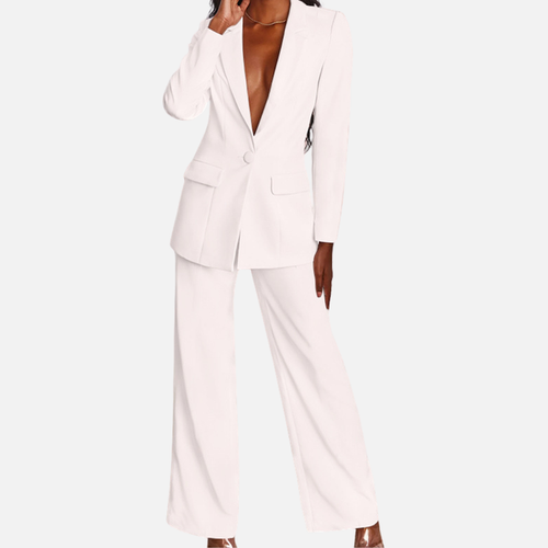 Women’s Elegant Pantsuit with Tailored Blazer