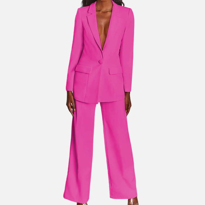 Women’s Elegant Pantsuit with Tailored Blazer