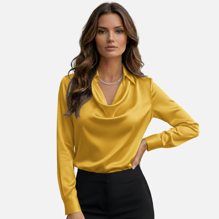 Women’s Elegant Satin Silk Shirt