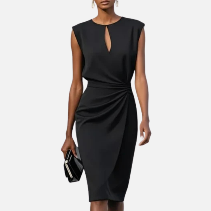 Women's Elegant Tailored Midi Dress