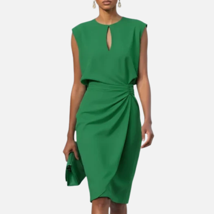 Women's Elegant Tailored Midi Dress