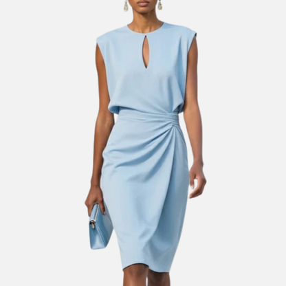 Women's Elegant Tailored Midi Dress