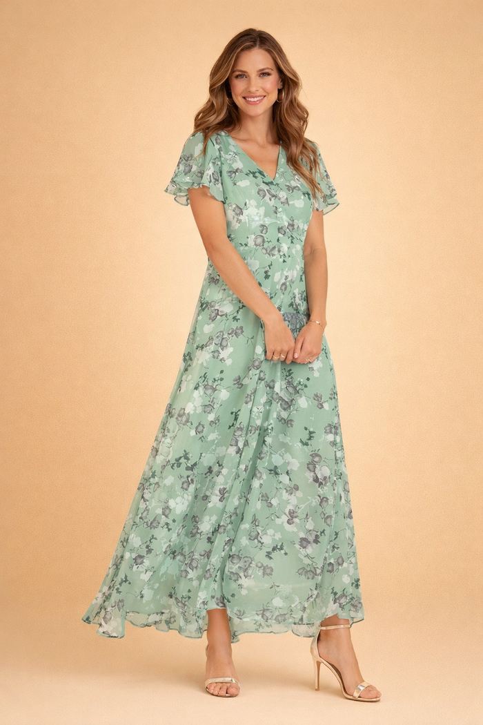 Lilia | Elegant floral midi dress 3