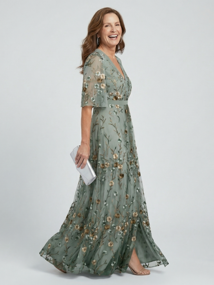Selora Maxi Dress | Halter Neckline, Floral Summer Dress for Wedding Guests 1