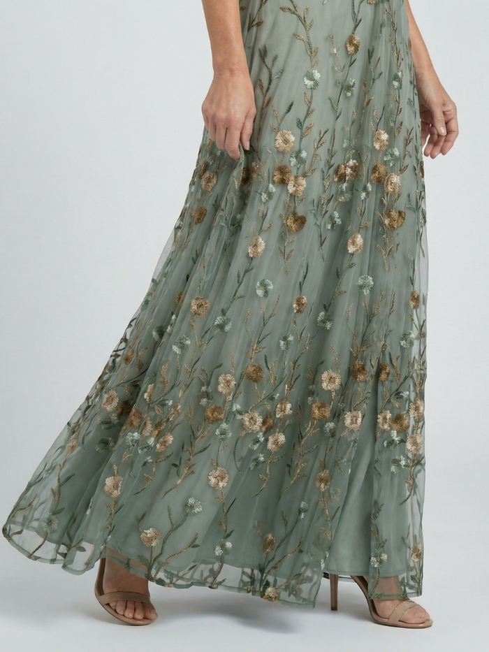 Selora Maxi Dress | Halter Neckline, Floral Summer Dress for Wedding Guests 2