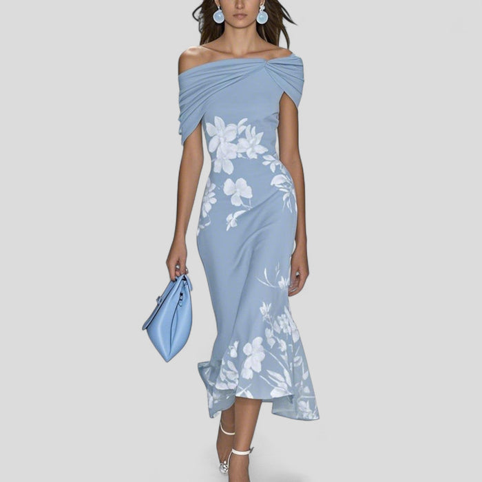 Women's Floral Off-Shoulder Midi Dress 1