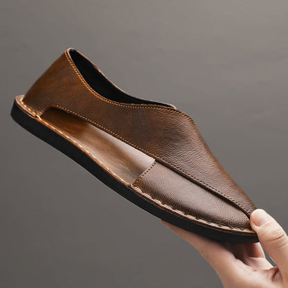 Andros Leather Slip On Sandal 2