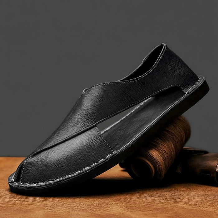 Andros Leather Slip On Sandal 3