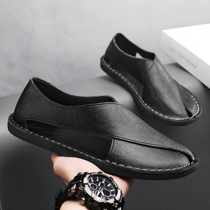 Andros Leather Slip On Sandal 4