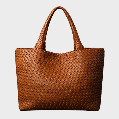 Liora Leather Tote | Handwoven, Durable Microfiber 0