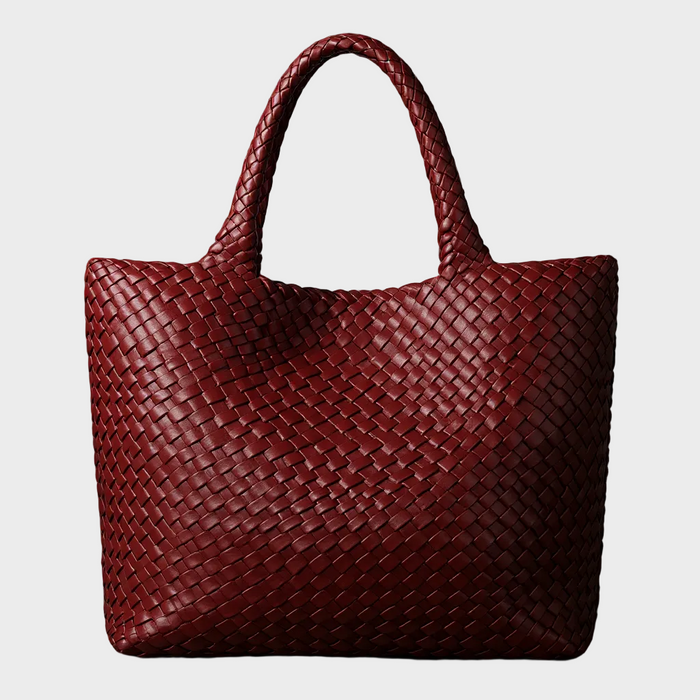 Liora Leather Tote | Handwoven, Durable Microfiber 3
