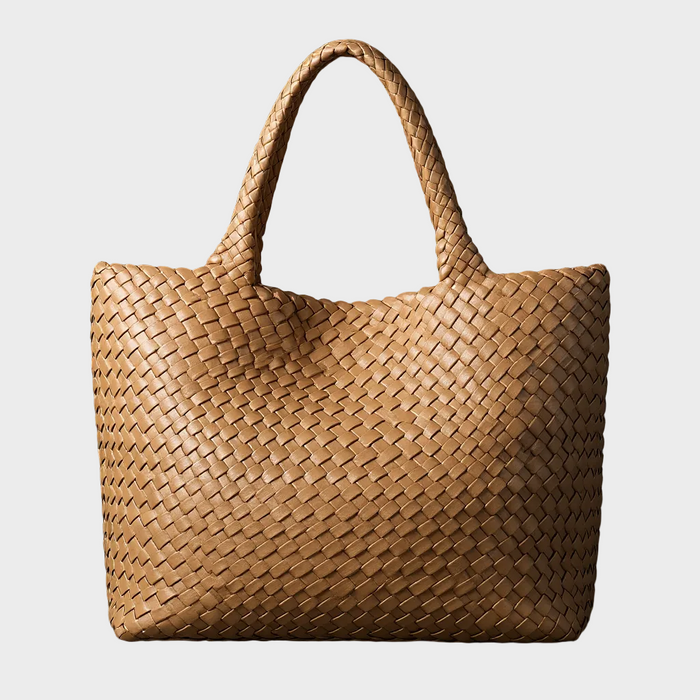 Liora Leather Tote | Handwoven, Durable Microfiber 4